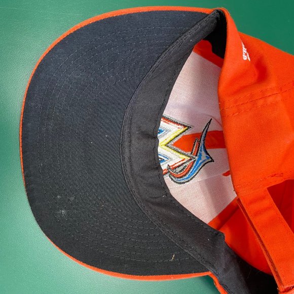 Orange Florida Marlins Team MLB OC Sports Ball Cap Hat Size: Adjustable Youth - Picture 6 of 7